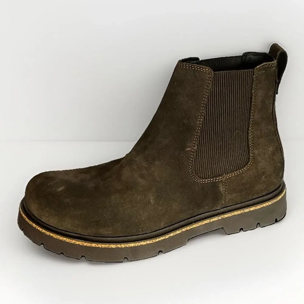 Birkenstock Highwood Slip On Chelsea Boots Mocca Suede Men’s US 10 EU 43 Regular